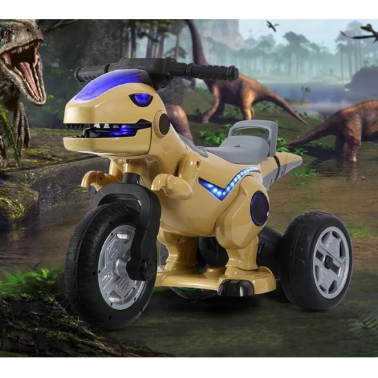 Motocicleta electrica dinozaur 12V bej