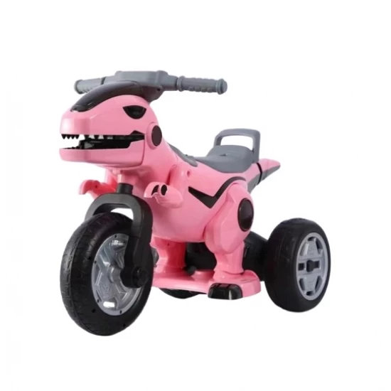 Motocicleta electrica dinozaur 12V roz Motocicleta electrica dinozaur 12V roz