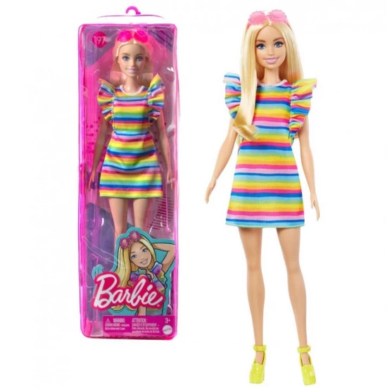 Papusa Barbie Fashionistas blonda cu aparat dentar Papusa Barbie Fashionistas blonda cu aparat dentar