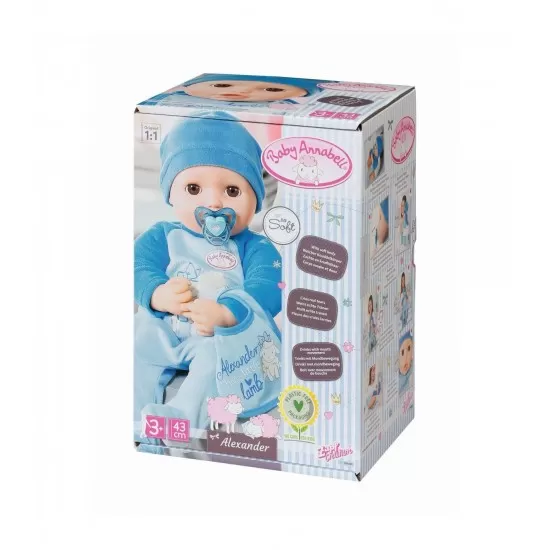 Bebelus interactiv Baby Annabell Alexander 43 cm Bebelus interactiv Baby Annabell Alexander 43 cm