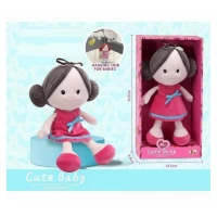 Papusa de plus Cute Baby roz 30 cm