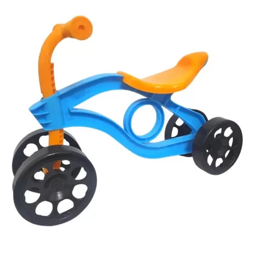 Bicicleta copii fara pedale Bugy albastru/portocaliu Bicicleta copii fara pedale Bugy albastru/portocaliu