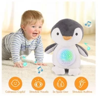 Pinguin de plus cu proiectie stele si muzica lina 