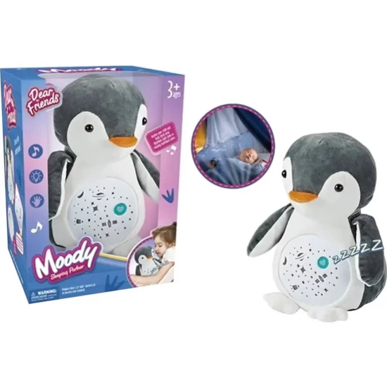 Pinguin de plus cu proiectie stele si muzica lina Pinguin de plus cu proiectie stele si muzica lina