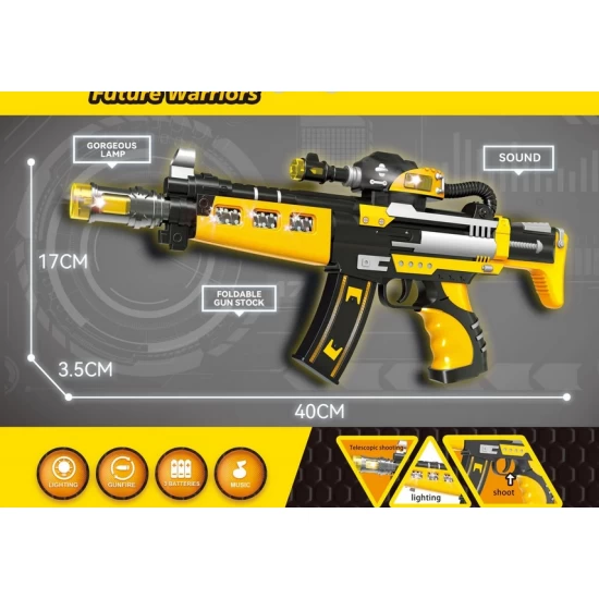 Jucarie pistol electric cu vibratie si lumini