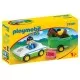 Playmobil 1.2.3 - Masina cu remorca si calut Playmobil 1.2.3 - Masina cu remorca si calut