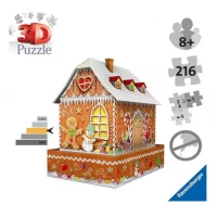 Puzzle 3D cu led Casa turta dulce 216 piese