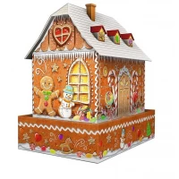 Puzzle 3D cu led Casa turta dulce 216 piese