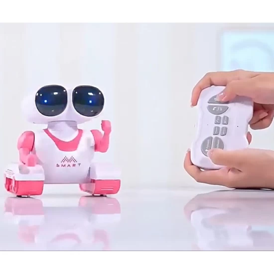 Jucarie interactiva robot inteligent muzical cu telecomanda, roz Jucarie interactiva robot inteligent muzical cu telecomanda, roz
