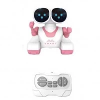 Jucarie interactiva robot inteligent muzical cu telecomanda, roz