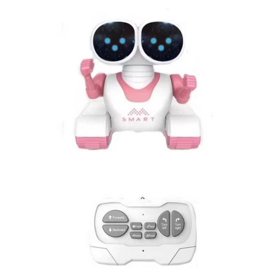 Jucarie interactiva robot inteligent muzical cu telecomanda, roz Jucarie interactiva robot inteligent muzical cu telecomanda, roz