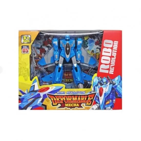 Robot transformabil in avion Robo Revolution albastru Robot transformabil in avion Robo Revolution albastru