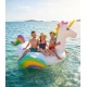 Saltea gonflabila mare pentru copii si adulti, diametru 215 cm, greutate maxima suportata 120 kg, Unicorn