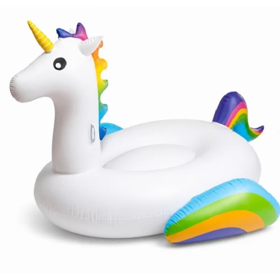 Saltea gonflabila mare pentru copii si adulti, diametru 215 cm, greutate maxima suportata 120 kg, Unicorn