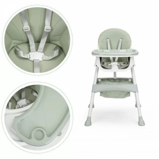 Scaun de masa copii 2 in 1 Ecotoys - Green Scaun de masa copii 2 in 1 Ecotoys - Green