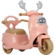 Scooter pentru copii cu pedala electrica, lumini si muzica Roz Scooter pentru copii cu pedala electrica, lumini si muzica Roz