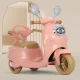 Scooter pentru copii cu pedala electrica, lumini si muzica Roz Scooter pentru copii cu pedala electrica, lumini si muzica Roz