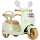 Scooter pentru copii cu pedala electrica, lumini si muzica Verde Scooter pentru copii cu pedala electrica, lumini si muzica Verde