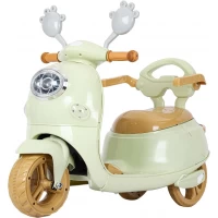 Scooter pentru copii cu pedala electrica, lumini si muzica Verde