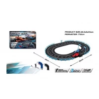 Set circuit de curse cu 2 masinute si telecomanda