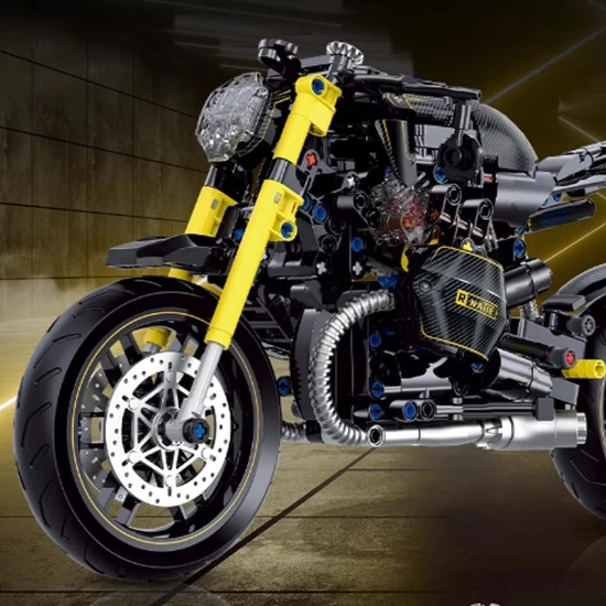 Set constructie motocicleta 618 piese, scara 1:8 Set constructie motocicleta 618 piese, scara 1:8