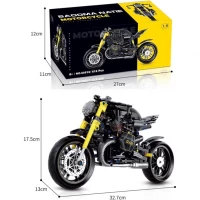 Set constructie motocicleta 618 piese, scara 1:8