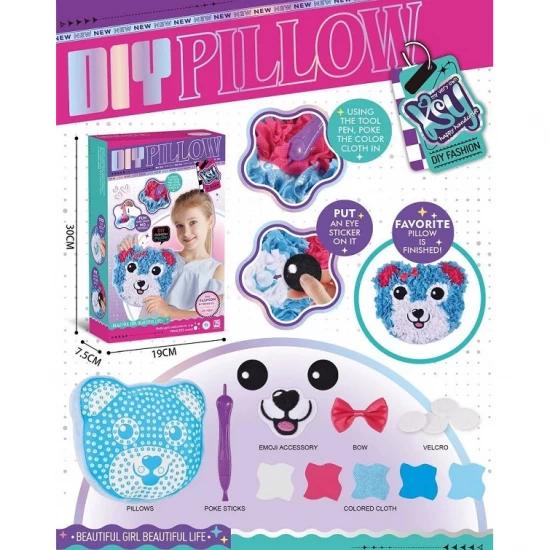 Set creatie cu fundite - Perna catelus 