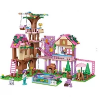 Set cuburi constructie Casuta in Copac 756 Piese 
