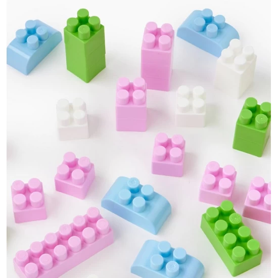 Set cuburi constructie pisica 50 piese Ecoiffier Abrick 