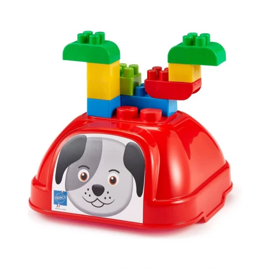 Set cuburi constructie catelus Ecoiffier Abrick 50 piese