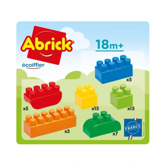 Set cuburi constructie catelus Ecoiffier Abrick 50 piese