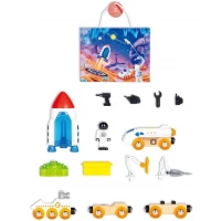 Set de joaca Aventura spatiala, 15 piese, Hape