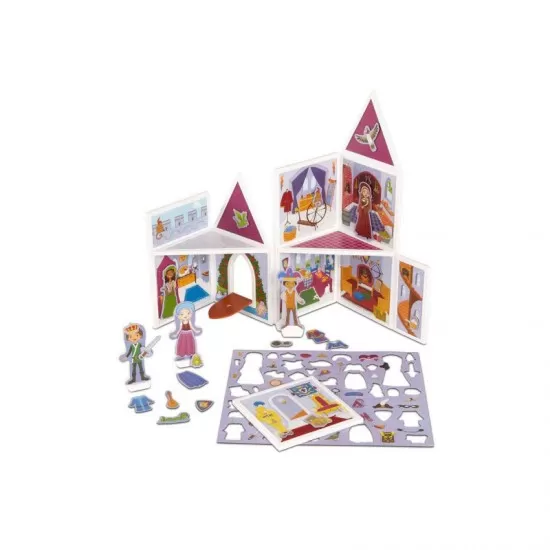 Set de joaca magnetic Castel medieval - Melissa & Doug Set de joaca magnetic Castel medieval - Melissa & Doug