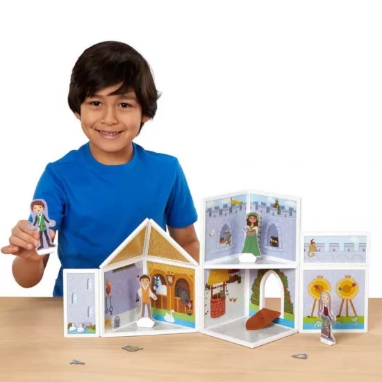 Set de joaca magnetic Castel medieval - Melissa & Doug Set de joaca magnetic Castel medieval - Melissa & Doug
