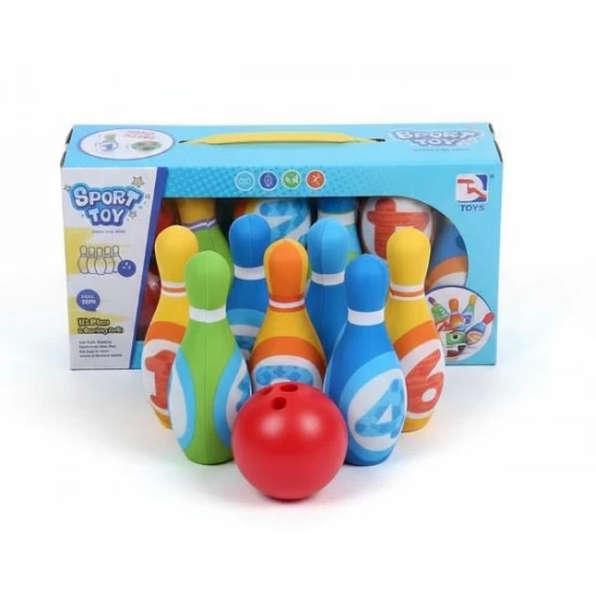 Set de joaca popice din spuma cu numere