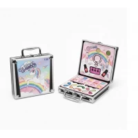 Set machiaj pentru fetite in gentita metalica Unicorn 