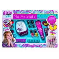 Set manichiura pentru fetite cu oja si uscator unghii Nail Art Studio