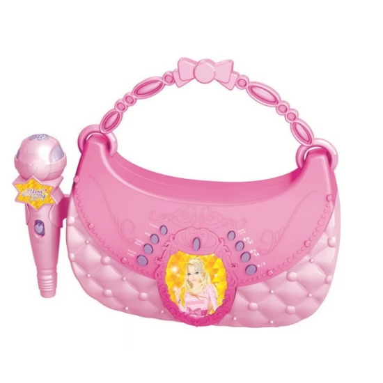 Set muzical pentru fetite cu gentuta si microfon karaoke