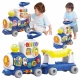Trenulet 4 in 1 ride on Hola Toys albastru Trenulet 4 in 1 ride on Hola Toys albastru