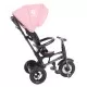 Tricicleta cu roti de cauciuc Qplay Rito Rubber Roz Tricicleta cu roti de cauciuc Qplay Rito Rubber Roz
