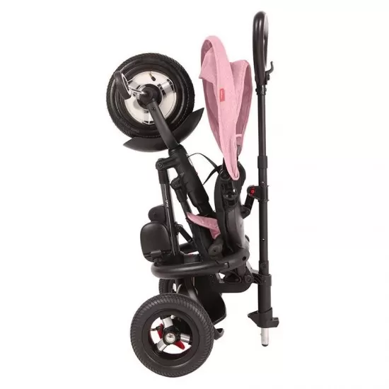 Tricicleta cu roti de cauciuc Qplay Rito Rubber Roz Tricicleta cu roti de cauciuc Qplay Rito Rubber Roz