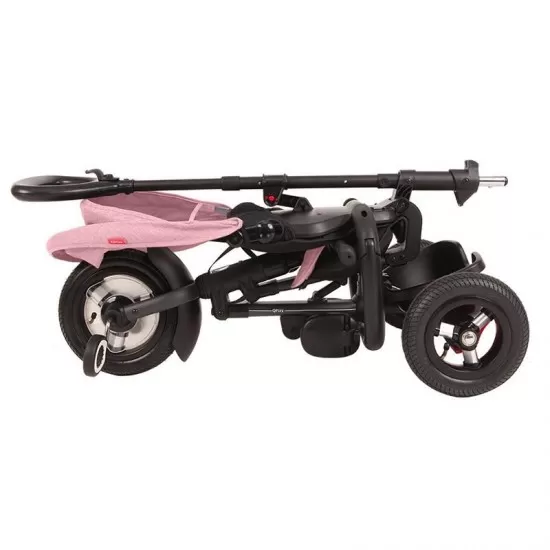 Tricicleta cu roti de cauciuc Qplay Rito Rubber Roz Tricicleta cu roti de cauciuc Qplay Rito Rubber Roz