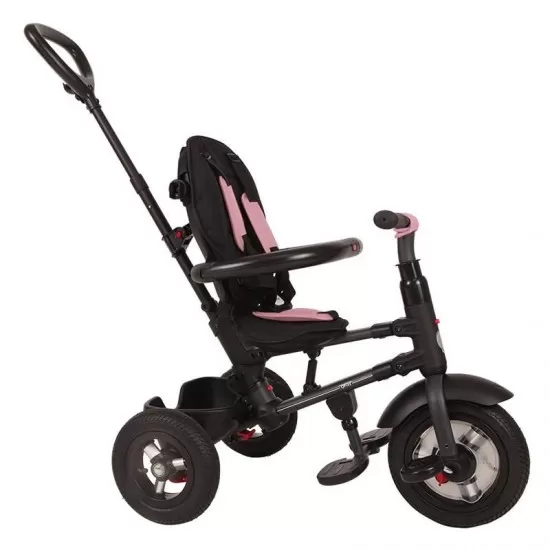 Tricicleta cu roti de cauciuc Qplay Rito Rubber Roz Tricicleta cu roti de cauciuc Qplay Rito Rubber Roz