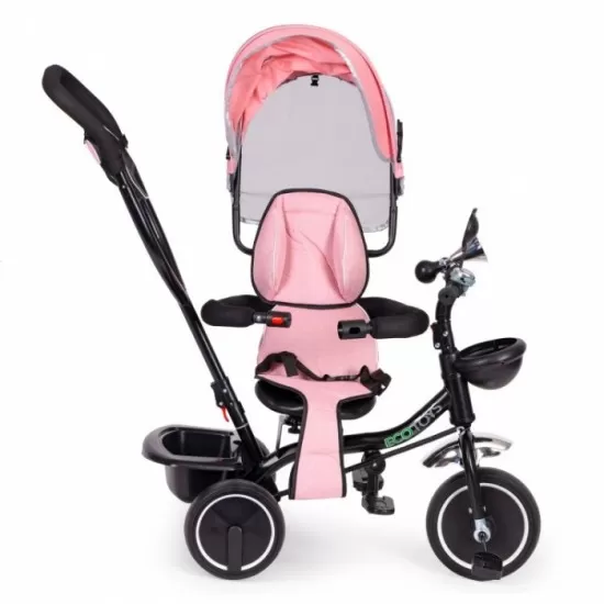Tricicleta cu sezut rotativ Ecotoys JM-066-9L - Roz