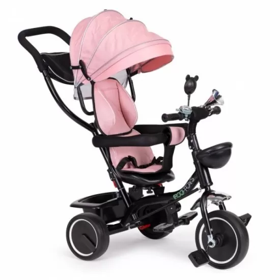 Tricicleta cu sezut rotativ Ecotoys JM-066-9L - Roz