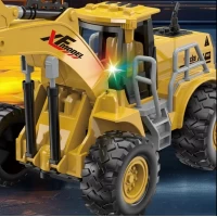 Utilaj excavator cu telecomanda, lumini si functie fum, incarcare USB 