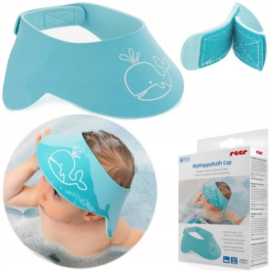 Accesoriu pentru baie copii, protectie reglabila pentru spalarea parului, Reer, 6+ luni
