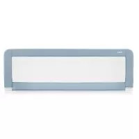 Bariera protectie anticadere pat copii, lungime 150 cm, albastru-gri, Reer Sleep'n Keep XL