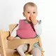 Bavetica din silicon moale cu buzunar colector pentru bebelusi, reglabila, roz, Reer Eat`n Tidy Bavetica din silicon moale cu buzunar colector pentru bebelusi, reglabila, roz, Reer Eat`n Tidy
