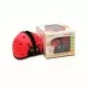 Casca protectie bebelusi cu spuma flexibila ultrausoara si reglabila, 7-24 luni, rosie, SafeHead Baby Ladybird